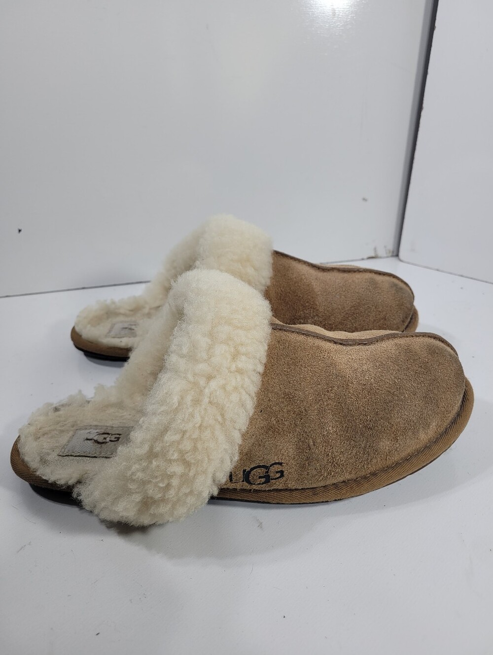 UGG Scuffette II Women's Slippers Chestnut Suede Shearling Slide Size 9